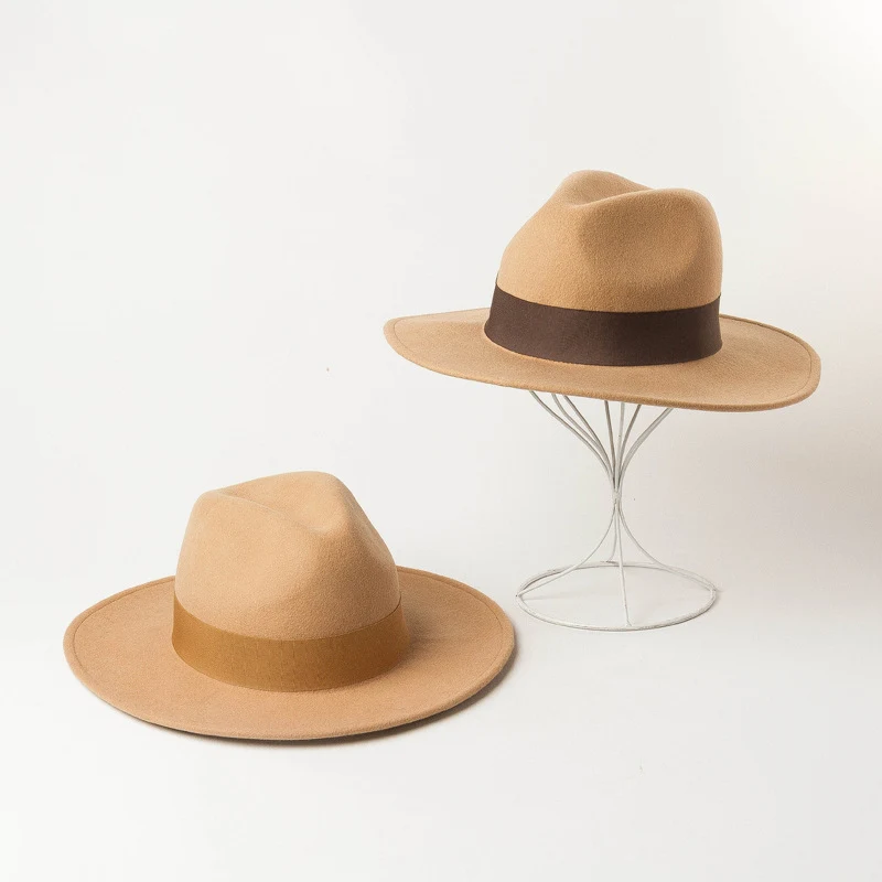 Title 5, Multicolor decorative woolen jazz hat, a stylis...