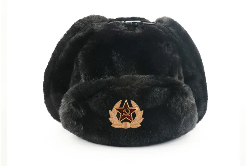 Title 3, Mens And Womens Rabbit Fur Outdoor Hat Ear Pr...
