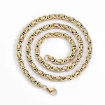 Colar personalizado com corrente Emperor de aço inoxidável de 4mm para adoração. Fé e estilo em uma joia única e duradoura. — foto 8
