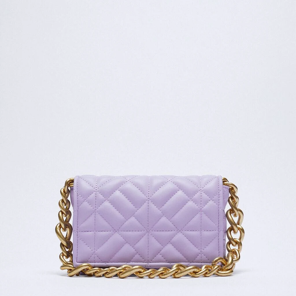 Bolsa de Ombro com Corrente Grossa de Diamantes e Flores, Ideal para Axilas ou Ombros, Design Colorido e Elegante, Perfeita para Diversas Ocasiões. — foto 11