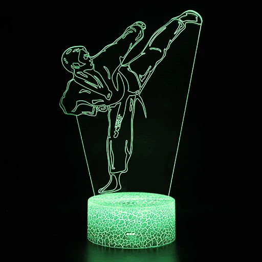 Title 6, Luminária noturna esportiva 3D para quarto, com...