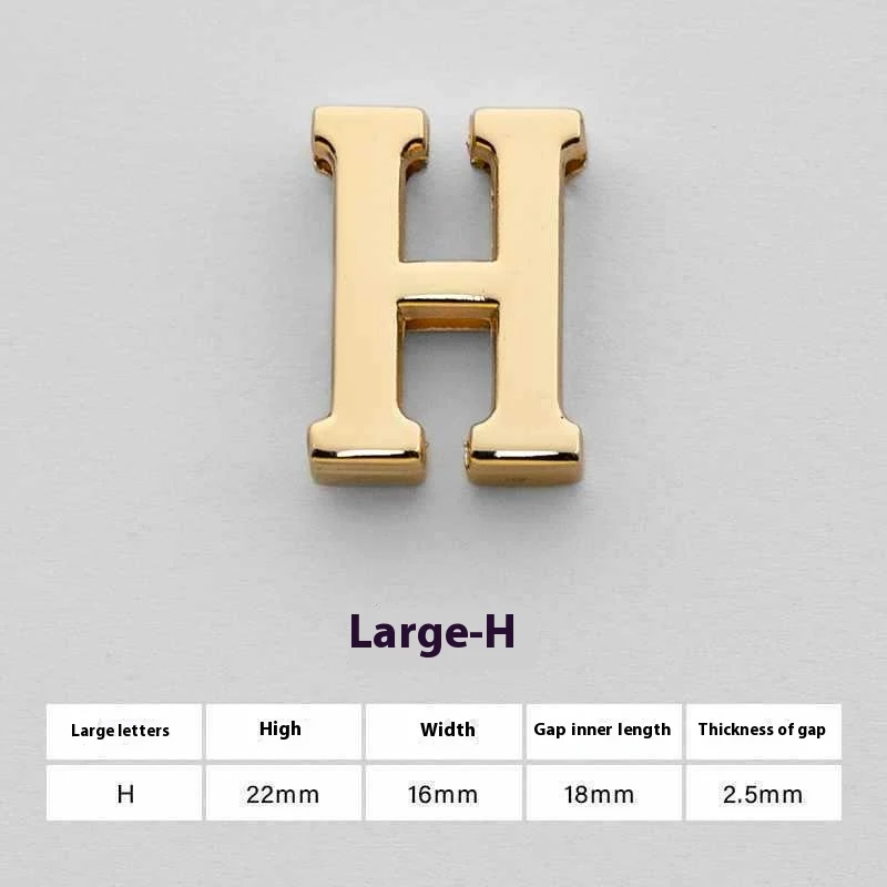 Acessórios de hardware com letras inglesas perfuradas U Perforated 26, perfeitos para artesanato, decoração e personalização de projetos. — foto 17
