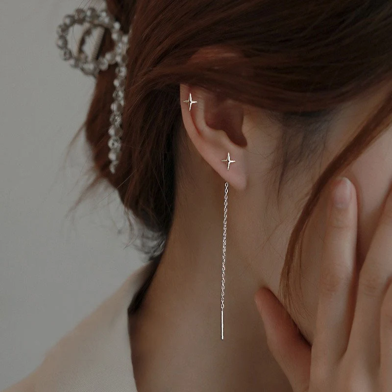 Pendientes Colgantes con Borla XINGX Plateados en Plata para Mujer Elegancia y Estilo Accesorios Perfectos para Regalo y Ocasiones Especiales — foto 12