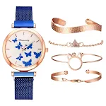 Blue with bracelet