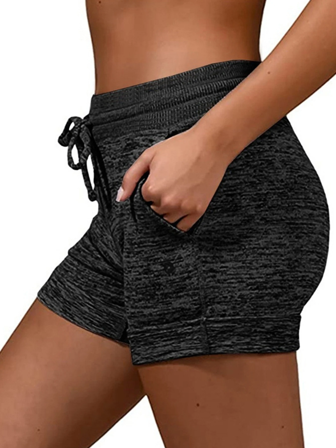 Title 7, Losse casual shorts met hoge elastische tailleb...