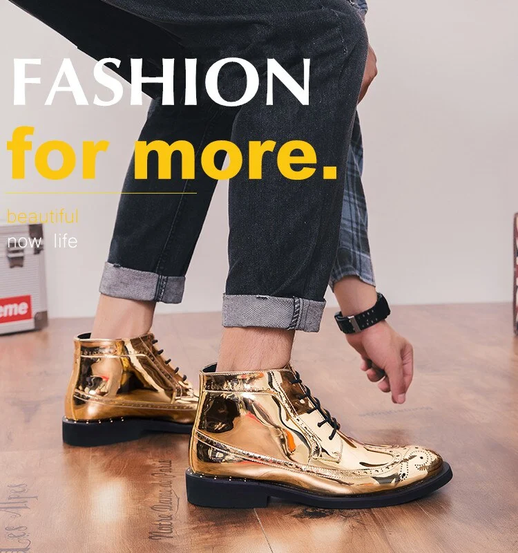 Title 5, Shiny leather boots for a stylish and long-last...