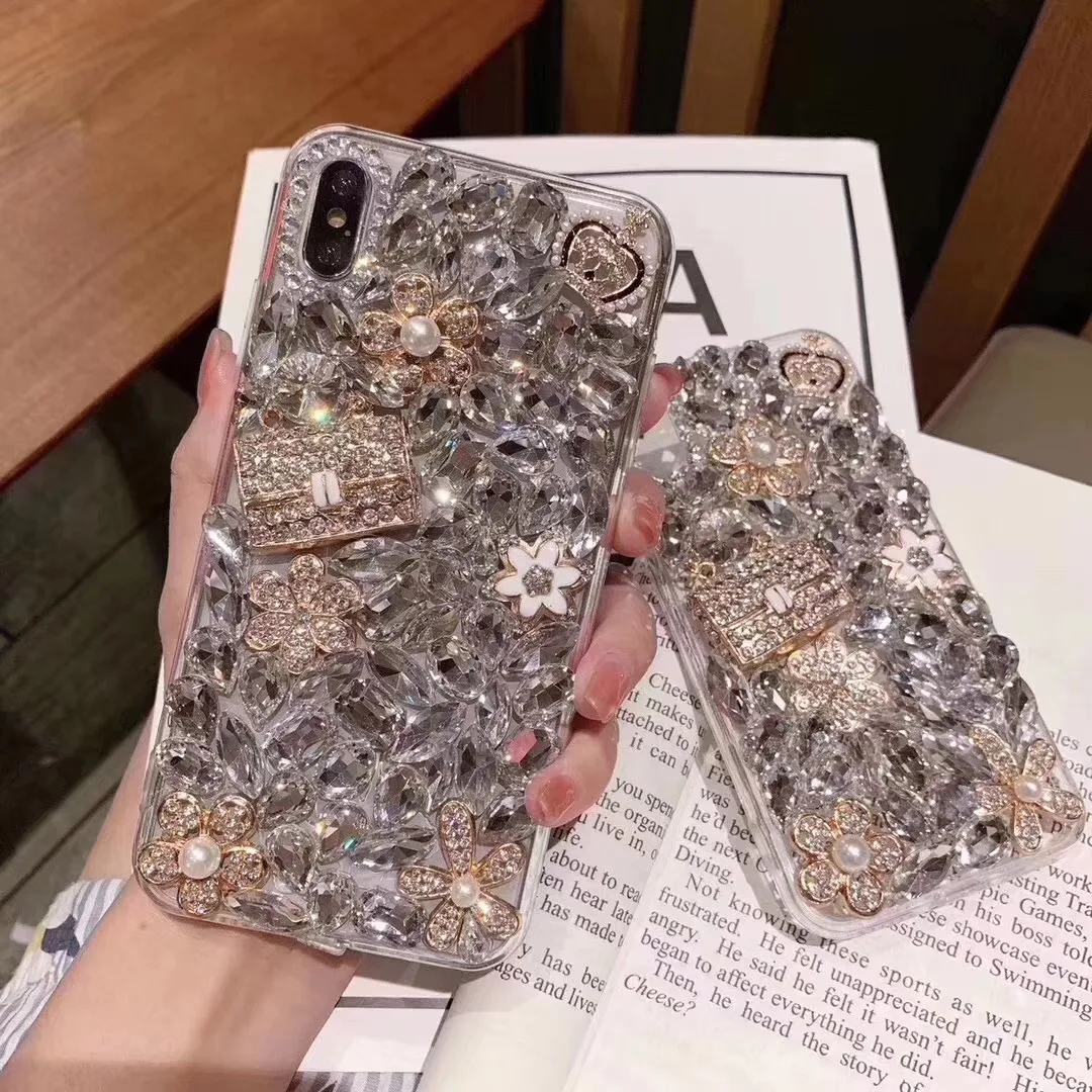 Title 7, Artificial Diamond Mobile Phone Case Sparkling ...