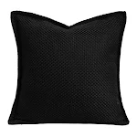 Coussin de canapé noir et blanc, coton, chanvre tissé, cuir, simple et moderne. Améliore le confort et le style de votre salon. — photo 4