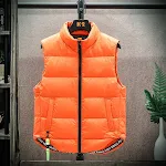 Men's Winter Down Vest Fashion All-match Stand-collar Sleeveless Jacket Solid Thickened Tank Outerwear Clothing — photo 1
