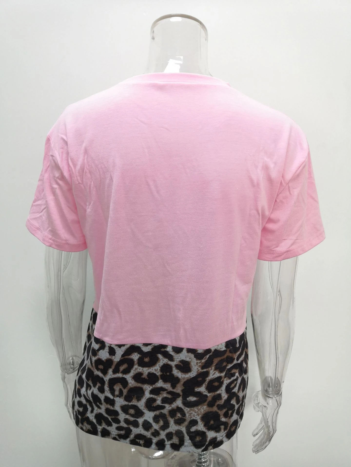 Title 7, Womens Hot Stamped Leopard Snake Panel Short S...