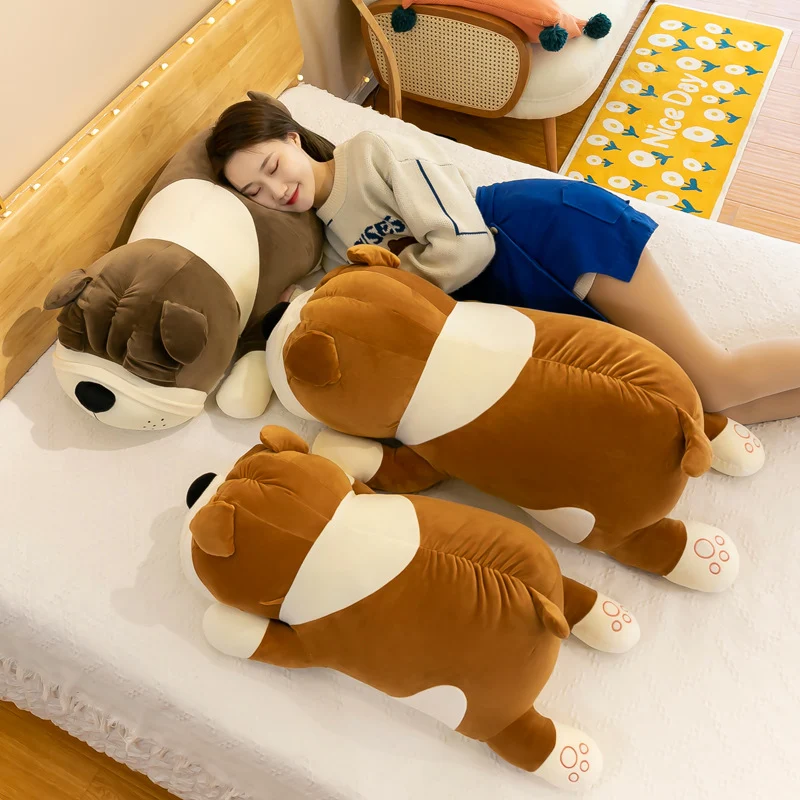 Boneca de pelúcia criativa de cachorro Shar Pei, macia e fofa, perfeita para abraçar e brincar. Um presente ideal para crianças e amantes de cães. — foto 7