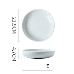 8.6inch White round bowl