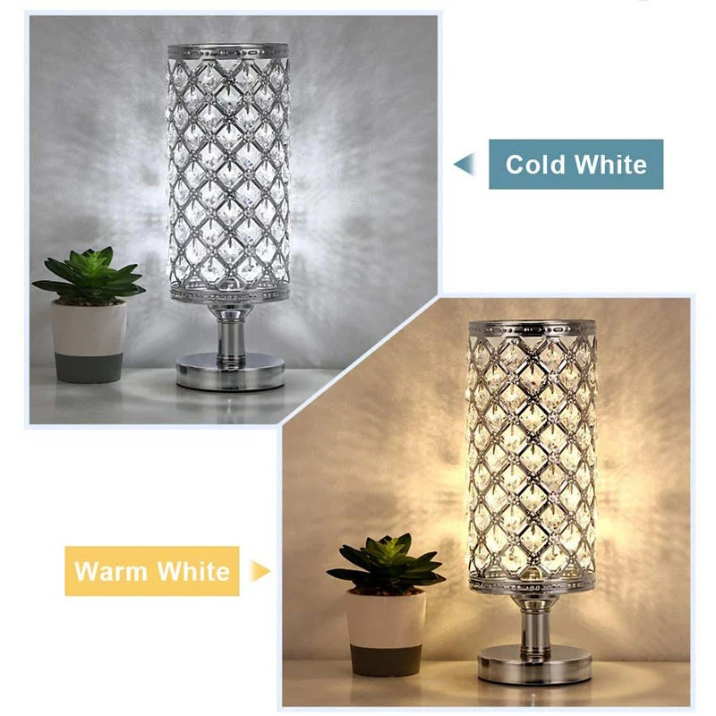 Title 8, New Modern Crystal Table Lamp for Bedroom and L...