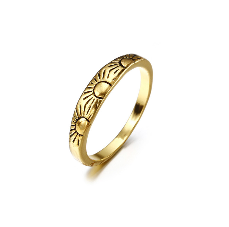 Anello di fidanzamento in oro 14K, stile europeo e americano, per un amore eterno e un ricordo prezioso. — foto 2