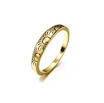 Anello di fidanzamento in oro 14K, stile europeo e americano, per un amore eterno e un ricordo prezioso. — foto 2