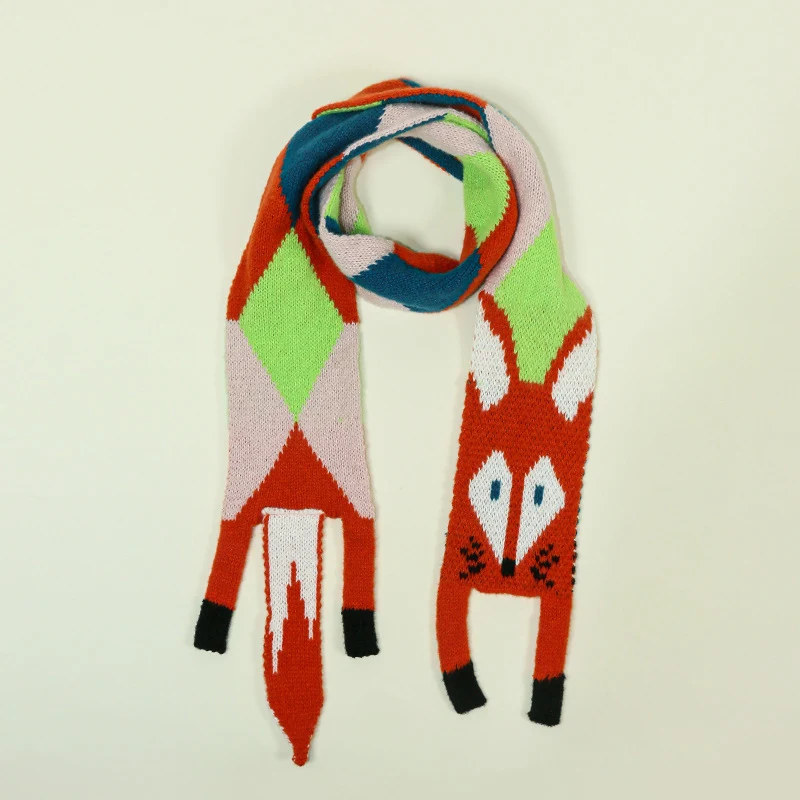 Title 2, Simpatica sciarpa termica in peluche con volpe