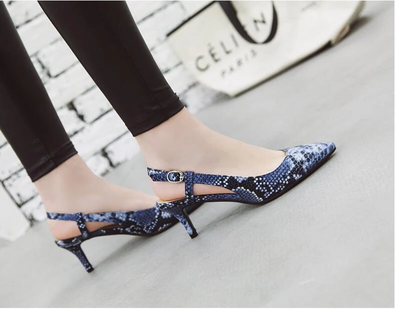 Women's snake-shaped pointed sandals, featuring European and American design, plus size shoes, perfect for a bold and st — photo 9