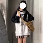 Suéter Americano Retro Oversize Gola Redonda Manga Raglan, Conforto e Estilo Vintage para um Look Casual Despojado — foto 9