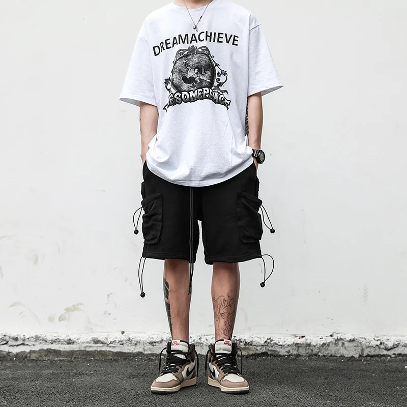 Shorts esportivos casuais masculinos, confortáveis e respiráveis. Ideal para atividades físicas e uso diário. Leve seu treino com estilo. — foto 4