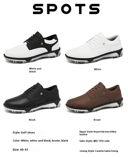 Title 4, Męskie buty golfowe w dużych rozmiarach, stałe ...