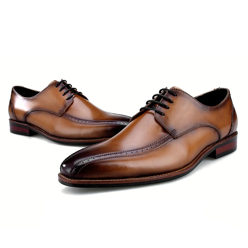 Title 5, British Leather Top Layer Cowhide Business Suit...