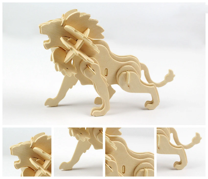 Title 7, Wooden 3D puzzle for building and playing. Enha...