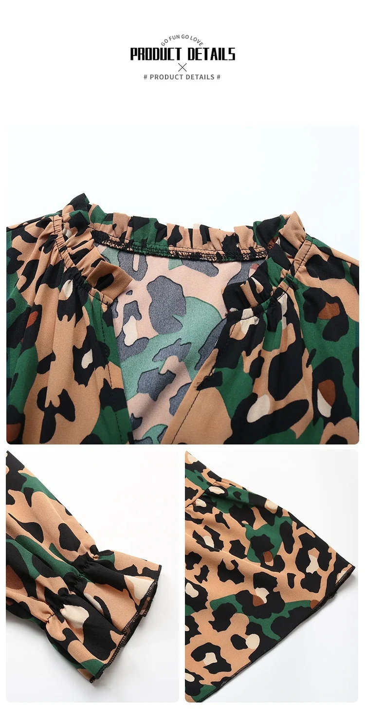 Title 9, Womens Mid-Length Long Sleeve Leopard Print Dr...
