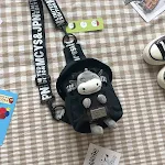 Canvas black cow