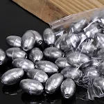 Chumbadas de Pesca Padrão Olive Sinker. Afundamento eficaz e preciso para diversas modalidades de pesca. Aumente suas chances de sucesso e pegue mais peixes. — foto 1