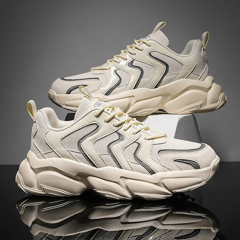 Chaussures de Course Sport Casuales Noires Tout-Aller en Mesh Tide avec Rehaussement Parfaites pour le Sport & le Quotidien — photo 1