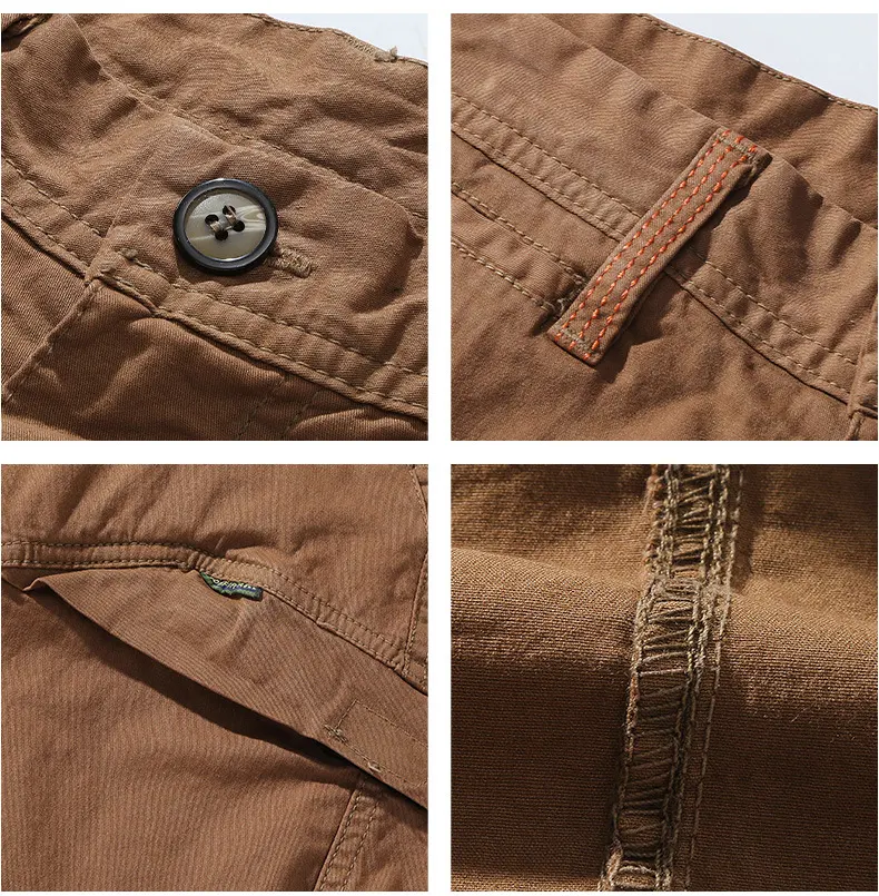 Multi-pocket Work Pants Shorts Men's Fashionable Loose Straight Fit, perfect for work and casual wear, offering comfort — photo 6