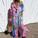 European And American Ladies Casual Printing Temperament Commute Dress — photo 2