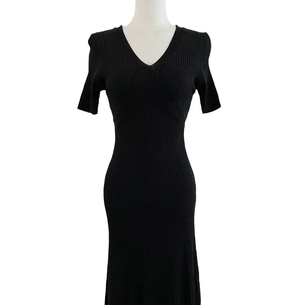 Title 4, Womens Simple Solid Color Knitted Dress