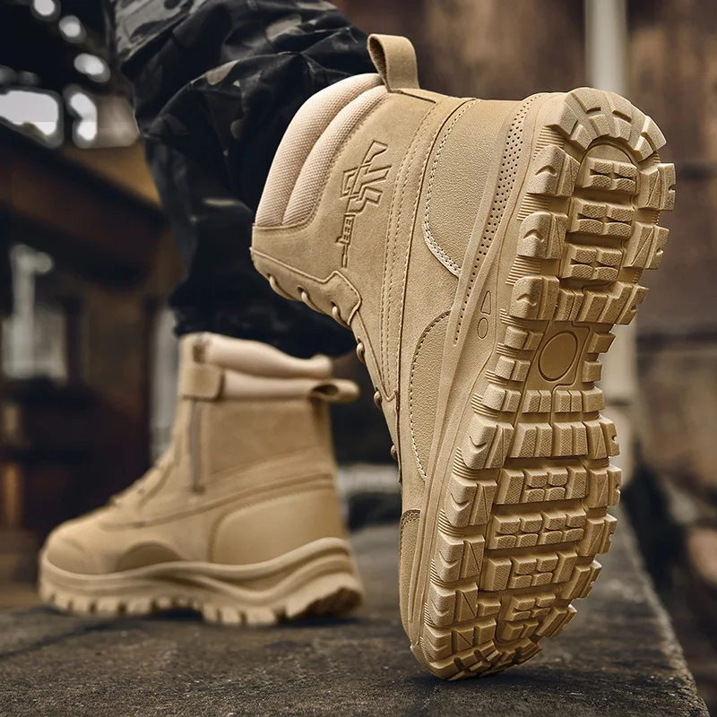 Title 8, Mens Flying Outdoor Non-slip Combat Boots. Rug...
