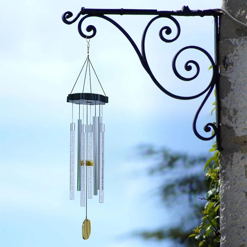 Title 4, Carillon eolico solare con tubo illuminato Deco...