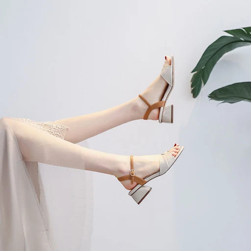 Title 4, Summer Little Heel Fairy Style Sandals, Mid-Hee...