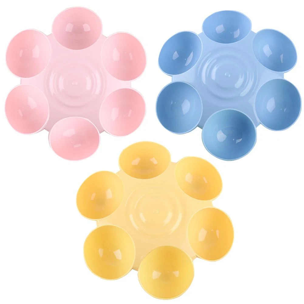 Title 10, Pet Cat Dogs 6-grid Petals Bowls Multi-function...