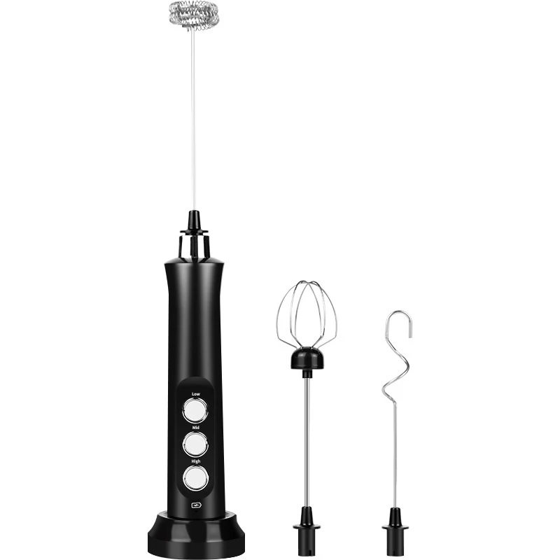Portable Household Charging Three-head Handheld Egg Beater for effortless mixing, whipping, and blending, making cooking — photo 3