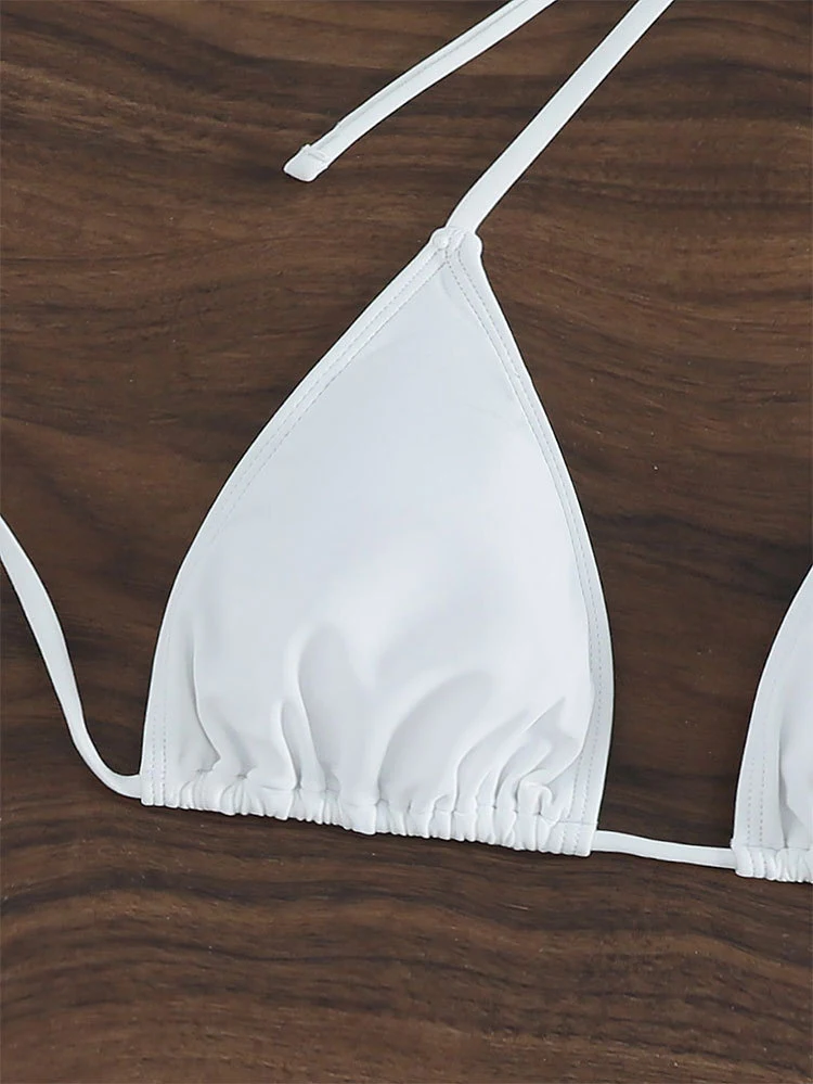 Title 6, Costume da bagno da donna con lacci e rete, bik...