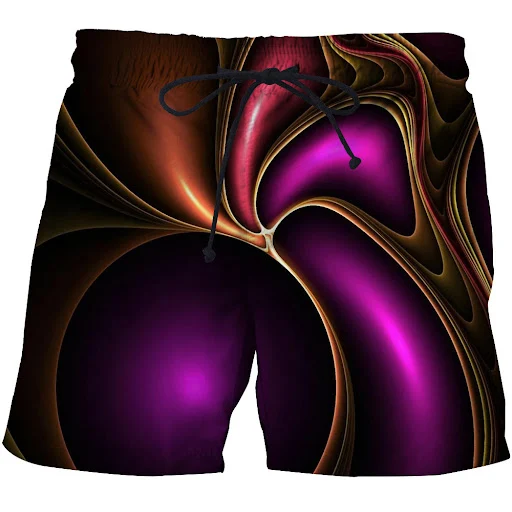 Title 5, 3D Digital Printing Color Youth Beach Pants New...