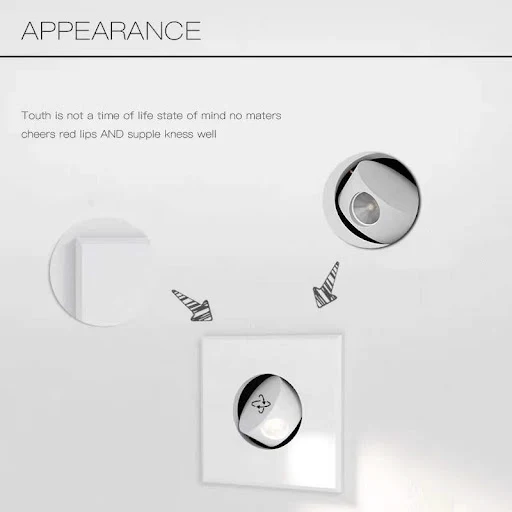Title 3, Modern Minimalist Bedside Wall Lamp Concealed E...