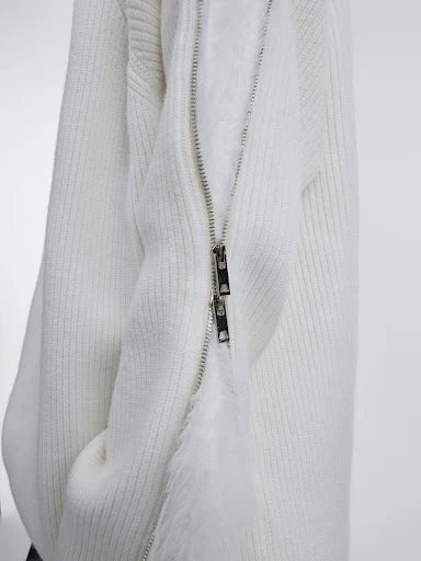Title 4, Womens Solid Color Sweater, Plush Loose Knit f...