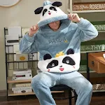 Women's Pajamas Winter Plush Coral Fleece Korean Style Long Sleeves Warm and Cozy Sleepwear Comfortable for Cold Nights — photo 5