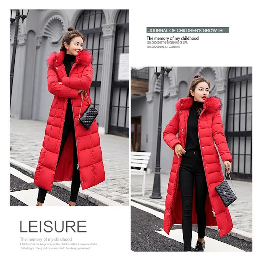 Title 6, Thick warm down jacket coat female