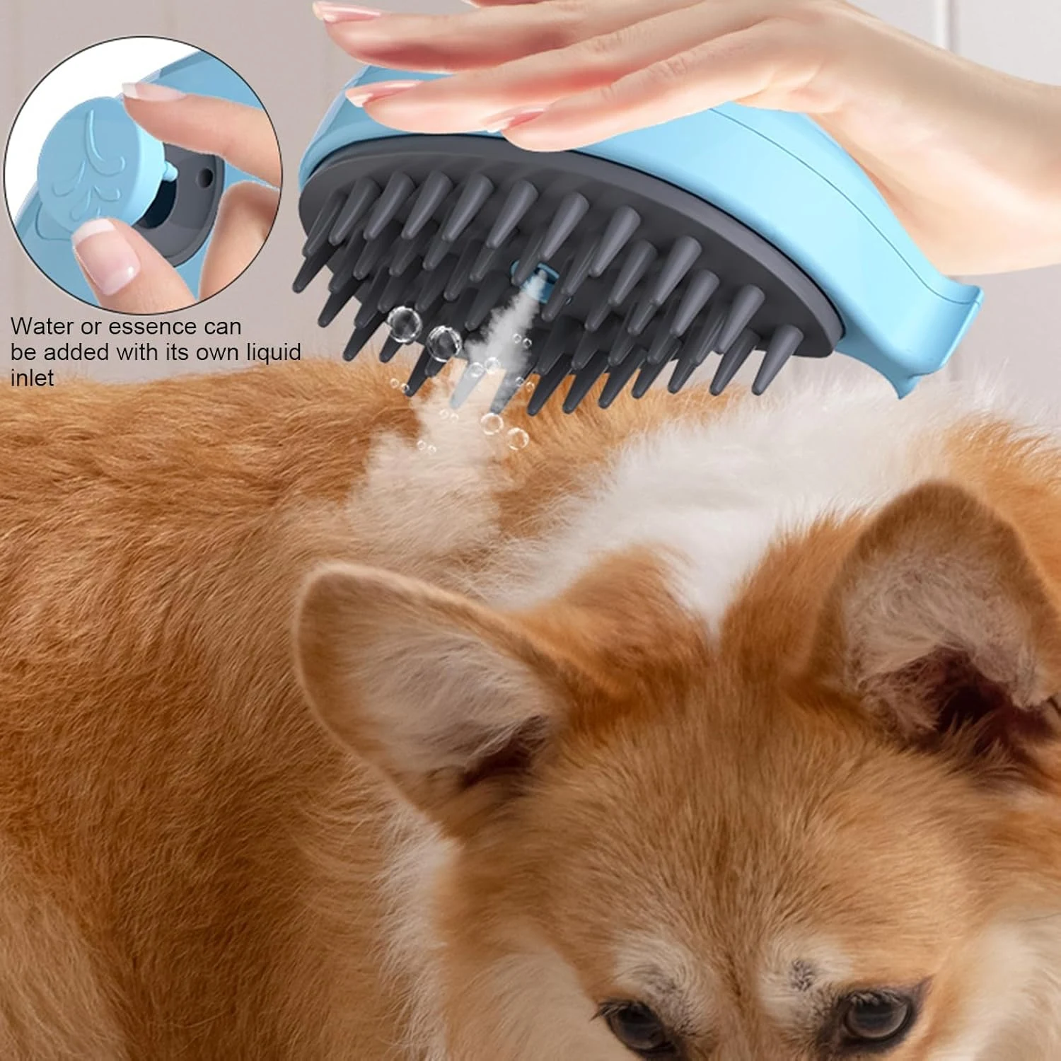 Steamy Cat Brush 3-in-1 Whale-Shaped Steam Brush, massages, quickly foams, removes loose hair for a clean and happy cat. — photo 11
