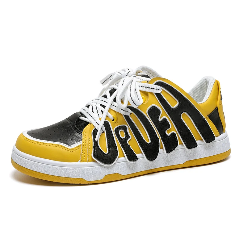 Tênis de skate de cano baixo com letras para homens e mulheres. Estilo de nicho, conforto e design para o skate e uso casual. — foto 16