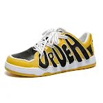 Tênis de skate de cano baixo com letras para homens e mulheres. Estilo de nicho, conforto e design para o skate e uso casual. — foto 16