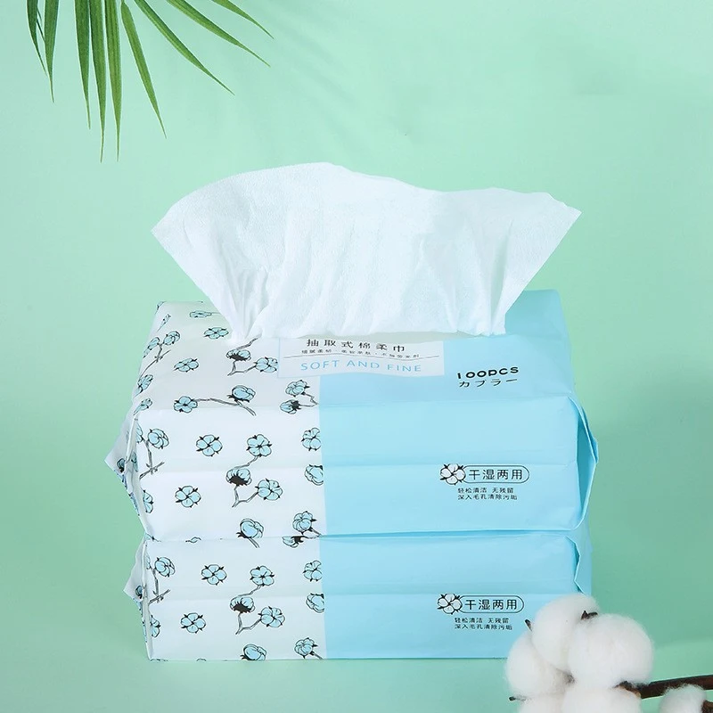 Absorventes higiênicos de algodão macio removíveis e panos descartáveis para o rosto. Conforto e praticidade para sua higiene pessoal. — foto 6