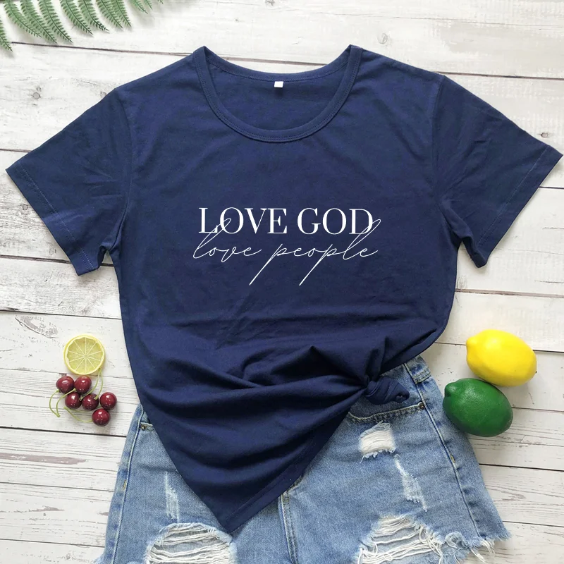 Casual dames-T-shirt met korte mouwen Eros Lovers Church Faith Religieus T-shirt — foto 14