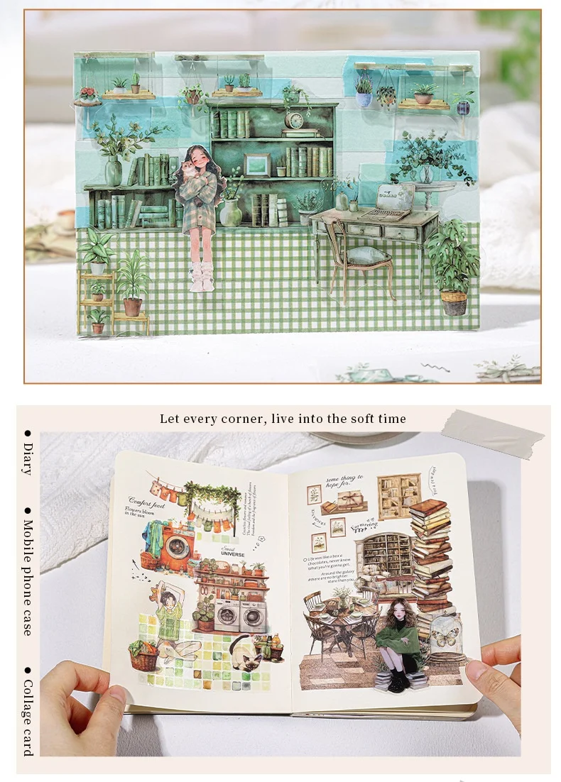 Title 7, Soft House Zeitreihen DIY Deko-Sticker für Hand...